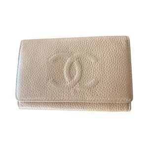 CHANEL leather key case